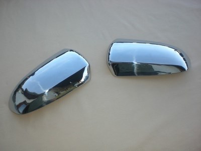 Накладки на зеркала  (нерж.) 2 шт BMW (бмв) X - 5 2007 - 2009 ― PEARPLUS.ru
